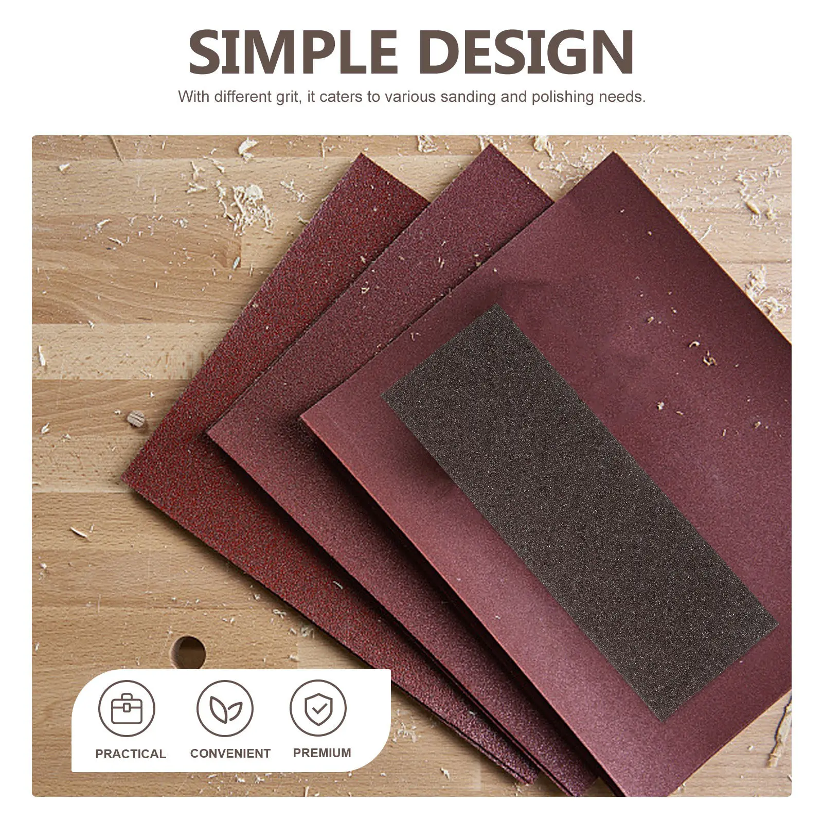 5pcs Sanding Blocks Fine Grit Wet Dry For Home Decor Wall Wood Polishing Diy Detail Sandpaper Assortment Tool Abrasives view 3
