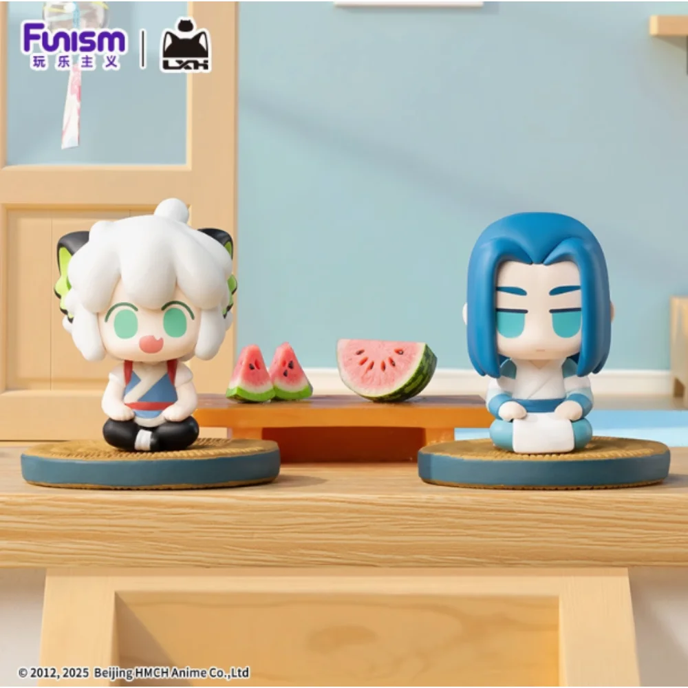 

Funism Luo Xiaohei Figure Blind Box Little Black Cat Mini Particle Doll Figurine Toy Trendy Mystery Box Series Cartoon Kid Gift