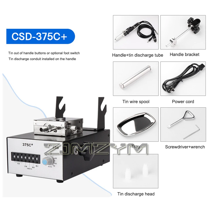 Estação de solda automática, ferro elétrico, temperatura ajustável, constante, máquina de solda, 375A +, 375B +, 375C +, 220V