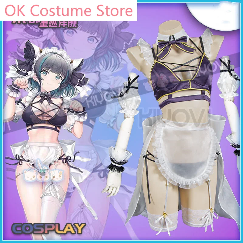 Azur Lane Cheshire Women Pillows Cat-eared Pajamas Cosplay Costume Cos Game Anime Party Uniform Hallowen Play Role Clothes