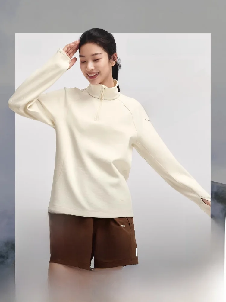 

Banani Women's Long Sve Fce Lined T-irt f Zip Thermal Underwear Base Layer irt Outdoor Casual Wear