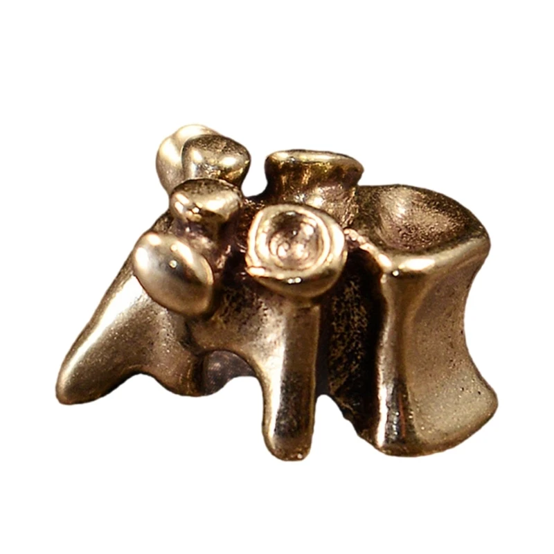 Antieke messing lanyard kralen met wervelkolomvorm Design paracord touw kralen clip multifunctioneel decoratief dagelijkse