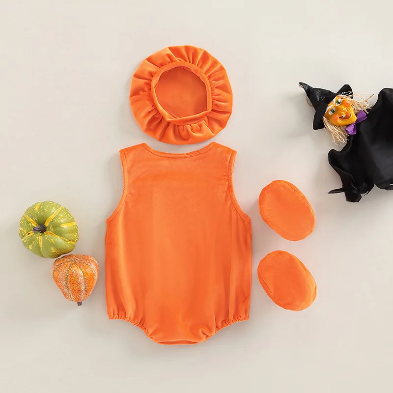 New children's Halloween pumpkin costume preschool activity party masquerade performance costume