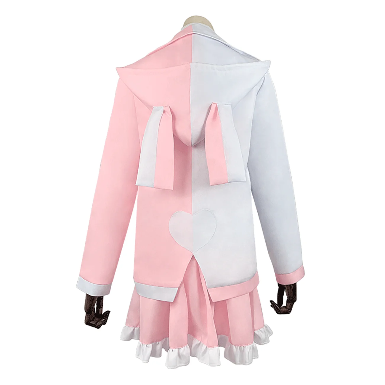 Game Cos Monomi Cosplay Kostuum Partij JK Uniform Volledige Set Vrouwelijke Roze Pak Halloween Rollenspel