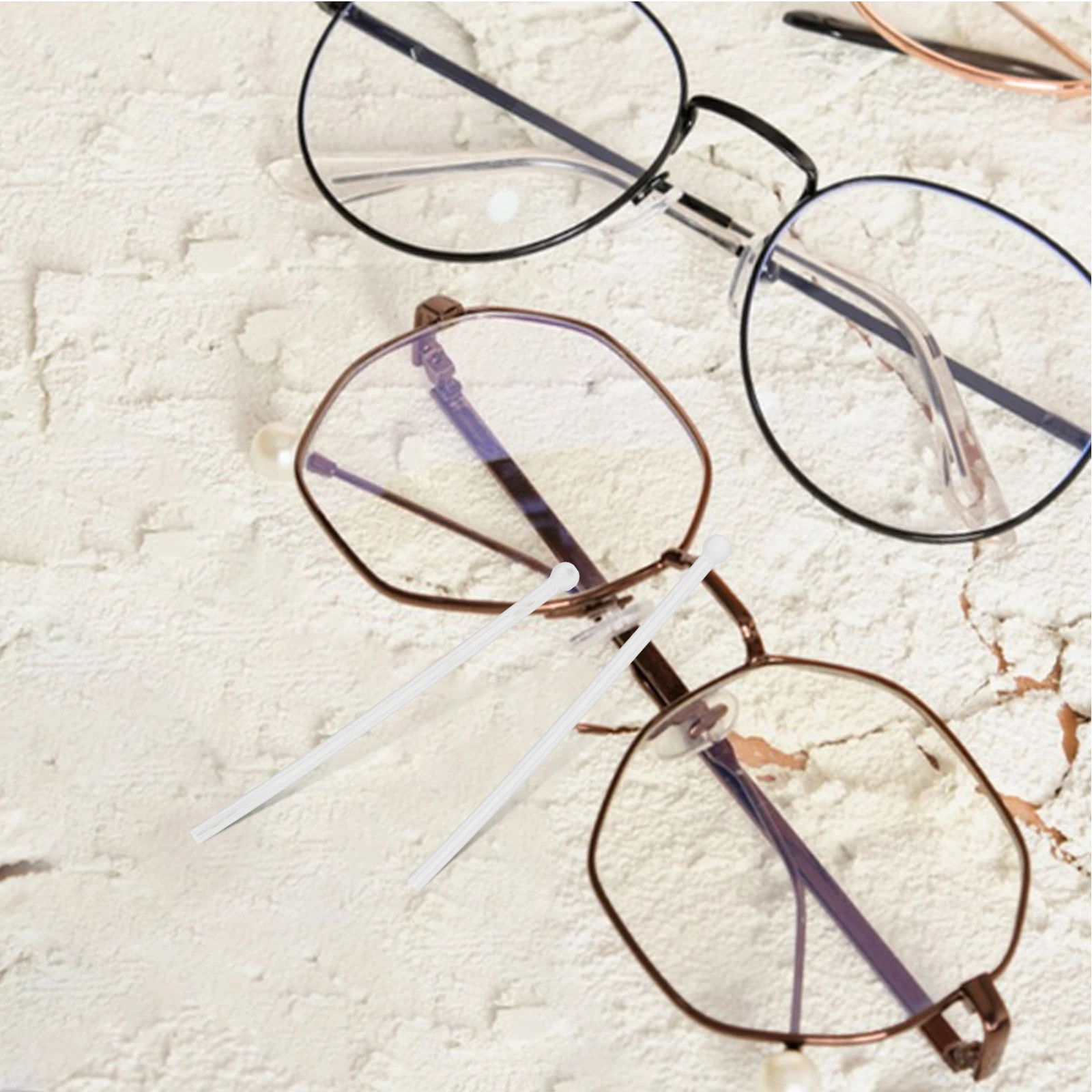 

5 Pairs Anti Slip Temple Covers Ultra Thin Silicone Glasses Ear Grips Holders Eyeglasses Sunglasses Reading Glasses Accessories