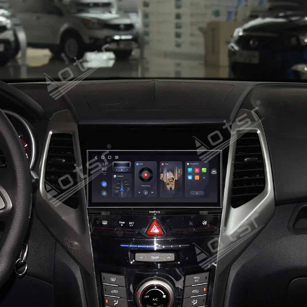 

15,8-дюймовый Android 15 CarPlay для SsangYong Tivoli, матовый черный, 2015-2019, радио, сенсорный экран, мультимедийный плеер, GPS-навигация для автомобиля