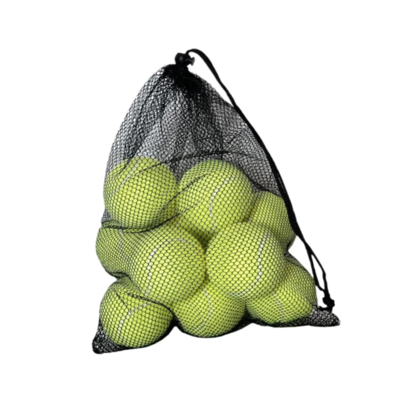 

12x Tennis Balls with Drawstring Storage Pouch Training Balls for Sports Tennis Enthusiasts Outdoor Beginners Entertainment