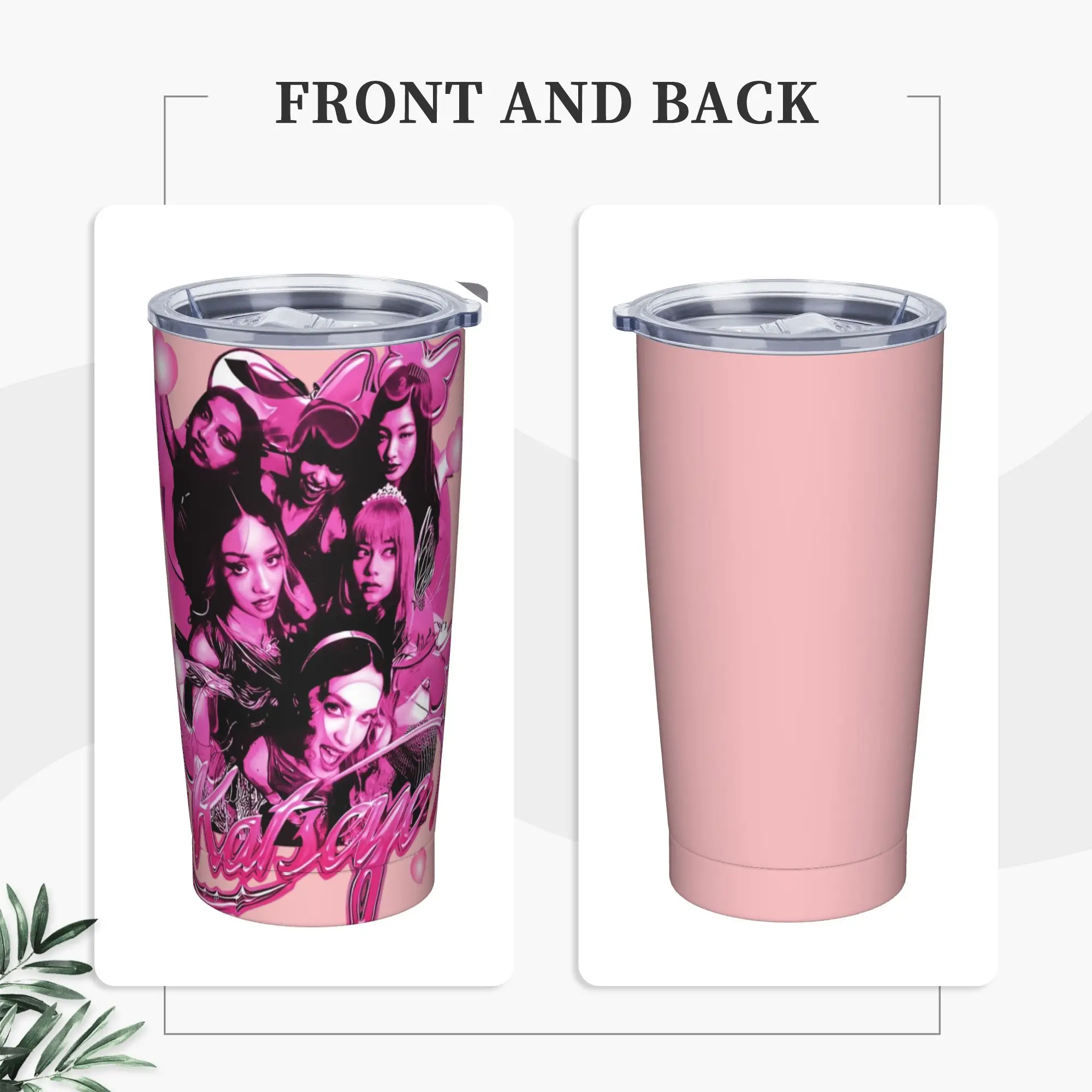 Stainless Steel Tumbler Katseye Kpop Girl Group Thermal Mug  Insulated Hot Drinks Car Mugs Camping Water Bottle