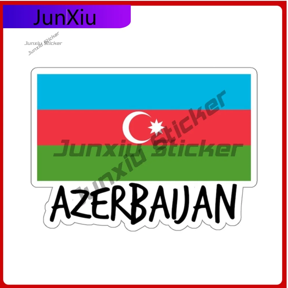 

Azerbaijan Flag Travel Patriotic Stickers Accessory Decorative Car Laptop Trolley Case Motorcycle Helmet Bumper Laptop Decal