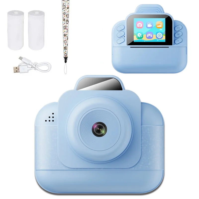 

Children-Friendly Design TFD-S9 Thermal Photo Printer with 3 Fun Mini Games Make It Easy&Fun for Kids to Learn about Photography