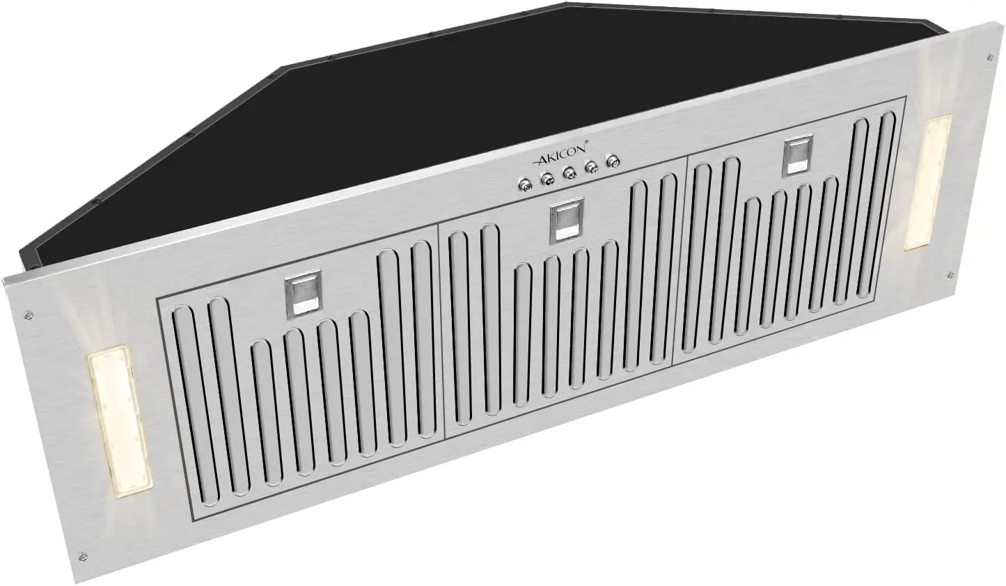 

Вставка для вытяжки Ran Встроенная 36-дюймовая сверхтихая мощная вентиляционная вытяжка со светодиодной подсветкой 3 скорости, нержавеющая сталь 600 куб. футов в минуту —