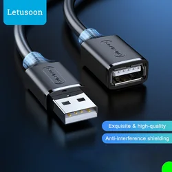 2.0 Usb Extension Cable 2m 3m 5m 8m 10m USB 2.0 Extender Cord Data Cable Male To Female 1.5m 1m 0.5m