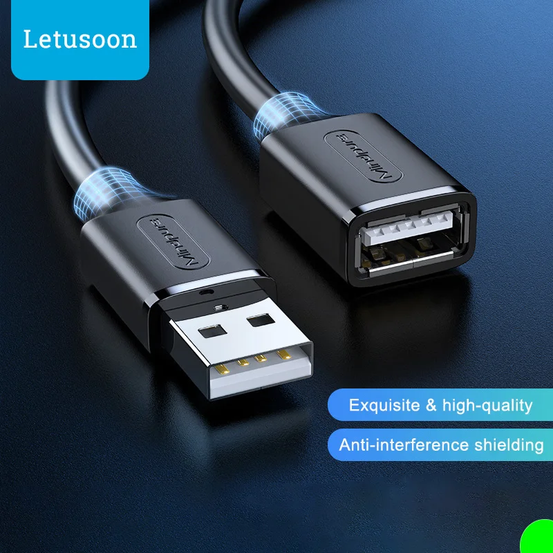 2.0 Usb Extension Cable 2m 3m 5m 8m 10m USB 2.0 Extender Cord Data Cable Male To Female 1.5m 1m 0.5m