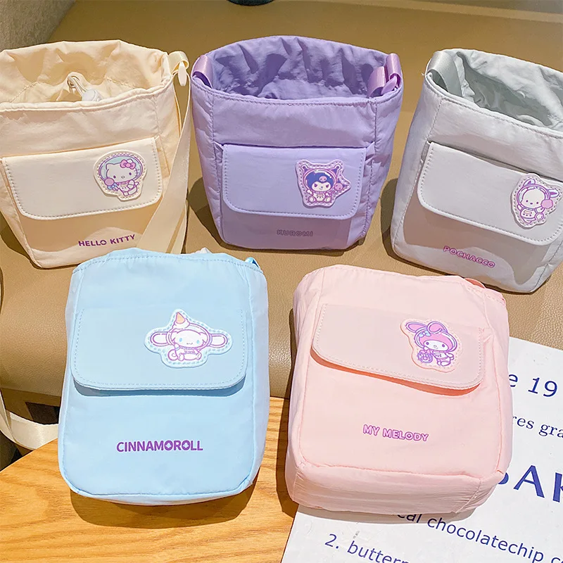 

Sanrioed Kuromi My Melody Hellokitty Pochacco Cinnamoroll Series Diagonal Cross Bag Shoulder Bag Coin Earphone Coin Wallet