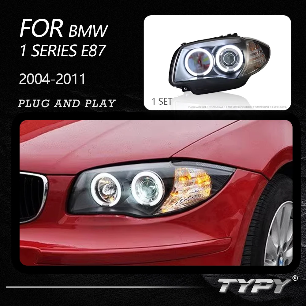 

TYPY New LED Headlight Upgrade Modified Full Head Lamp For BMW 1 Series E87 2004-2011 Turn Signals Daytime Running Lights