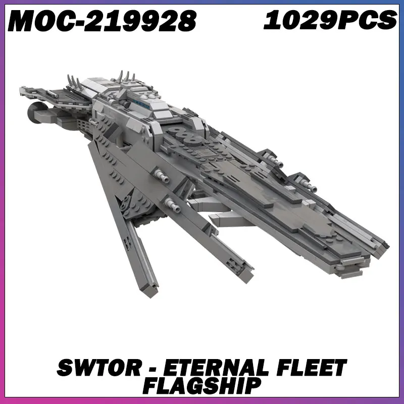 

1029PCS MOC-219928 Space Battle SWTOR - Eternal Fleet Flagship Model Building Blocks Bricks DIY Assembly Toys Birthday Gifts