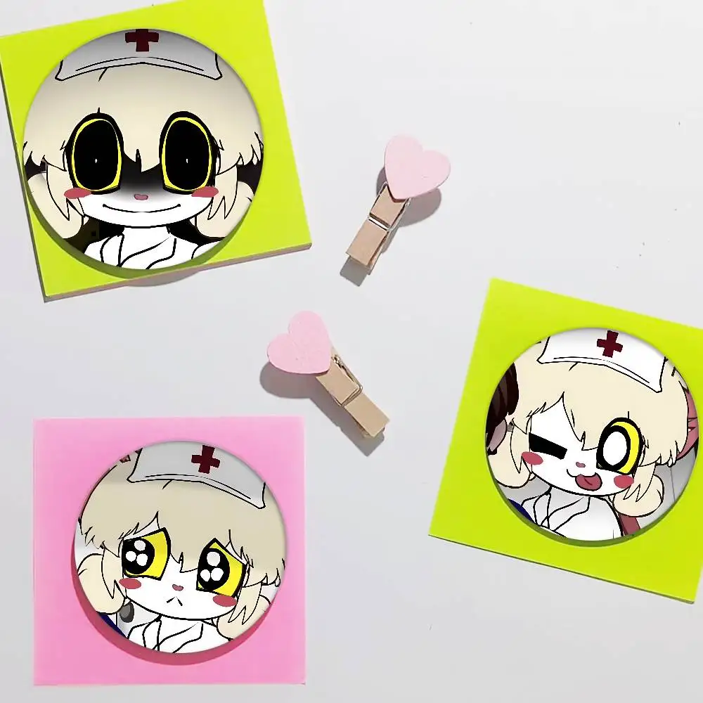 الرهيب ماوس L-لورنا-لطيف المينا شارة الإبداعية صفيح دبابيس مضحك شارة بروش معدني لحقيبة الملابس قبعة ديكور مجوهرات هدايا