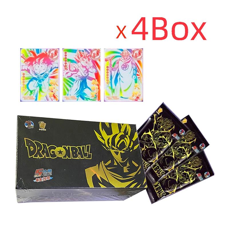 4/3box Wholesale Dragon Ball Z Collection Card Super Game Playing Anime Cartas Tcg Christma Collectibles Card Toys For Boys Gift