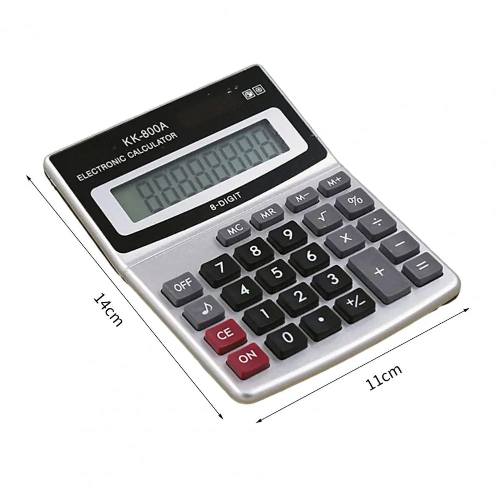 KK-800A Electronic Calculator Multifunctional Large Display Finance Function 8 Digits Desktop Calculator Office Supplies