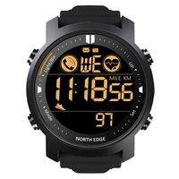 Reloj inteligente NORTH EDGE para hombre, Monitor de ritmo cardíaco, resistente al agua, 50M, natación, correr, deportes, podómetro, cronómetro, reloj inteligente Android IOS