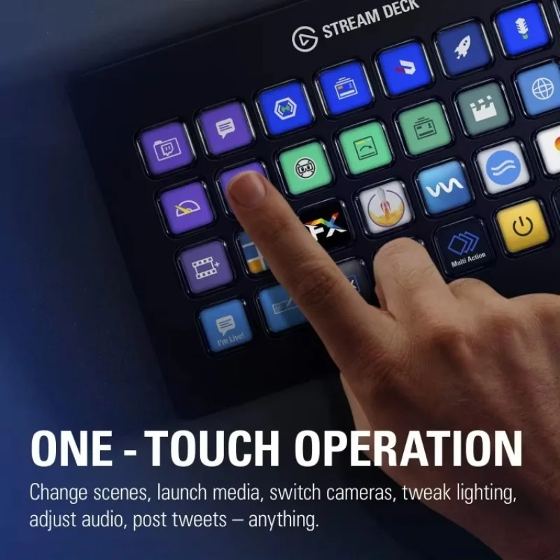 الأكثر مبيعًا! Stream Deck XL - وحدة تحكم Studio المتقدمة، 32 مفتاحًا ماكروًا، إجراءات الزناد في التطبيقات والبرمجيات مثل OBS، Twitch #4