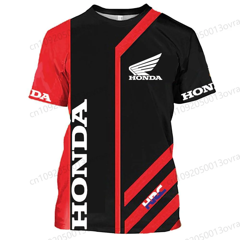 

Hot sale Honda motorcycle, racing team riding suits, summer men's 3D printed quick-drying breathable short-sleeved sports tops