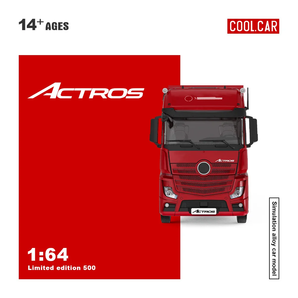 *Vorbestellung* Cooles Auto 1:64 Red Container Truck Fast Food Catering Malerei Simulation Legierung Automodell für Sammlung & Display & Geschenk