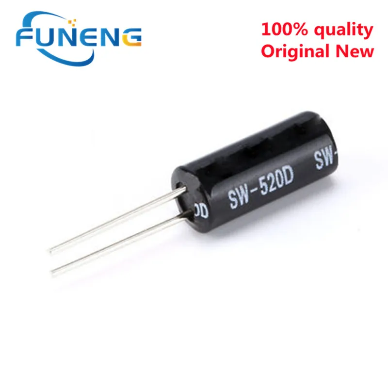 50pcs SW-520D Highly Sensitive SW-520D Metal Ball Angle Tilt Shaking Switch Vibration switch For arduino