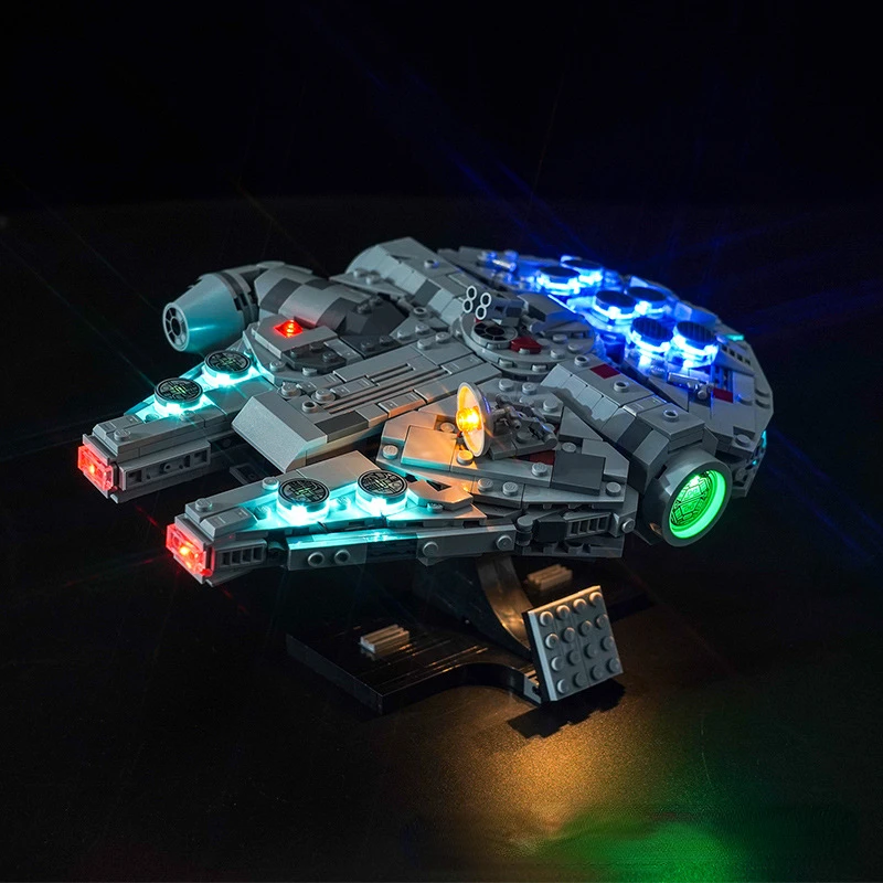 No Building Blocks Lamp Lighting for Millennium Falcon 75375 DIY Toys Gift Only Lighting Set