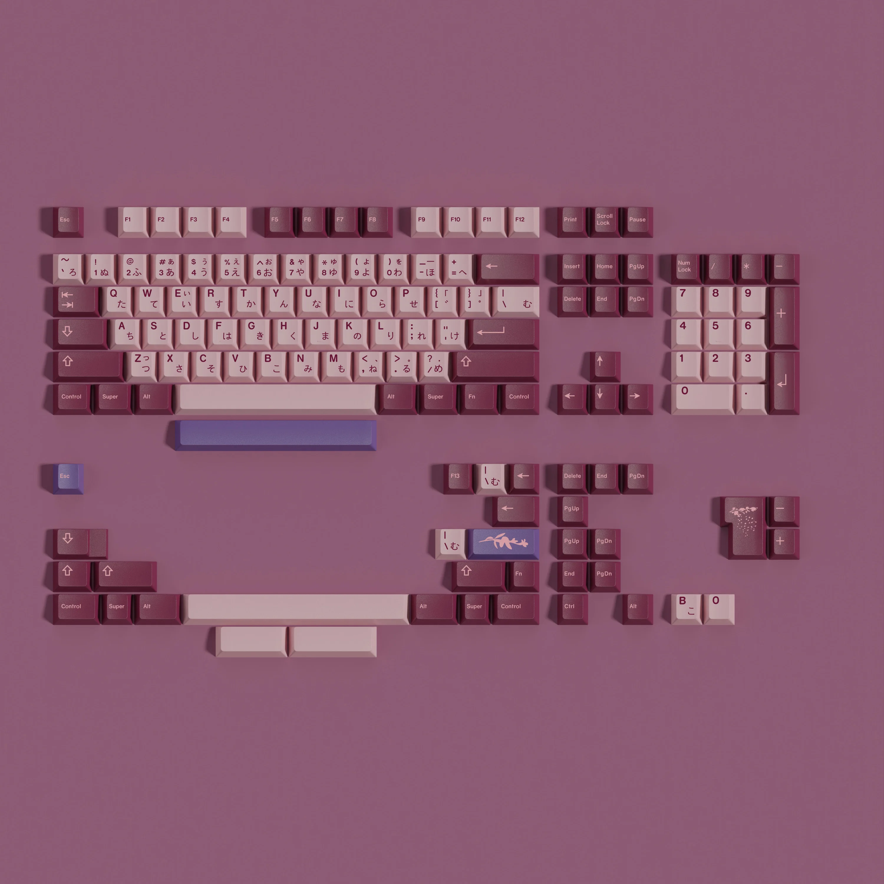 GMK Blossom Keycap 168 teclas PBT Keycaps Cherry Profile DYE-SUB personalizado para teclado mecánico