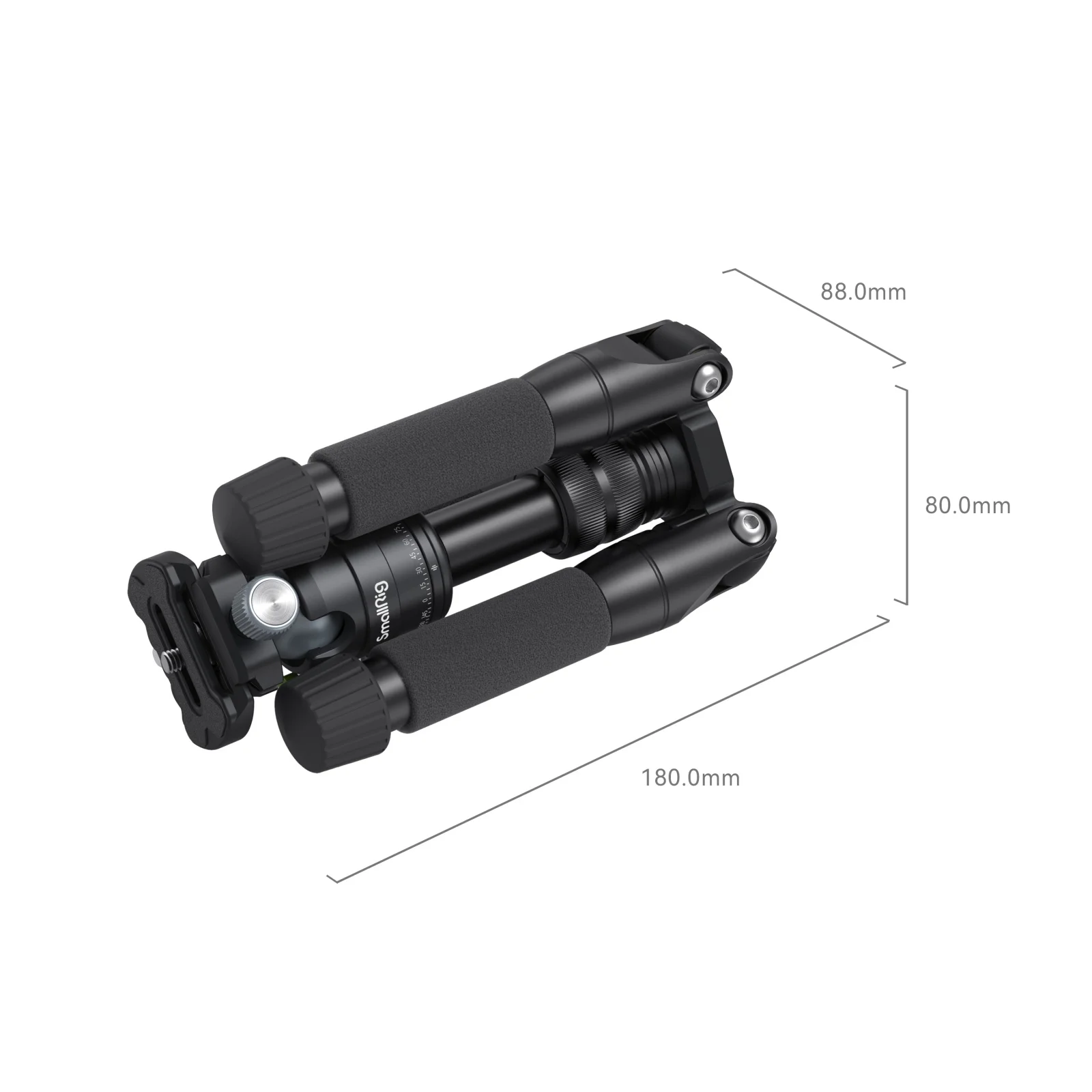 Smallrig-alumínio liga portátil Mini tripé, tripé extensível com bola cabeça para Smartphone, Sony, Canon, Nikon, câmera DSLR
