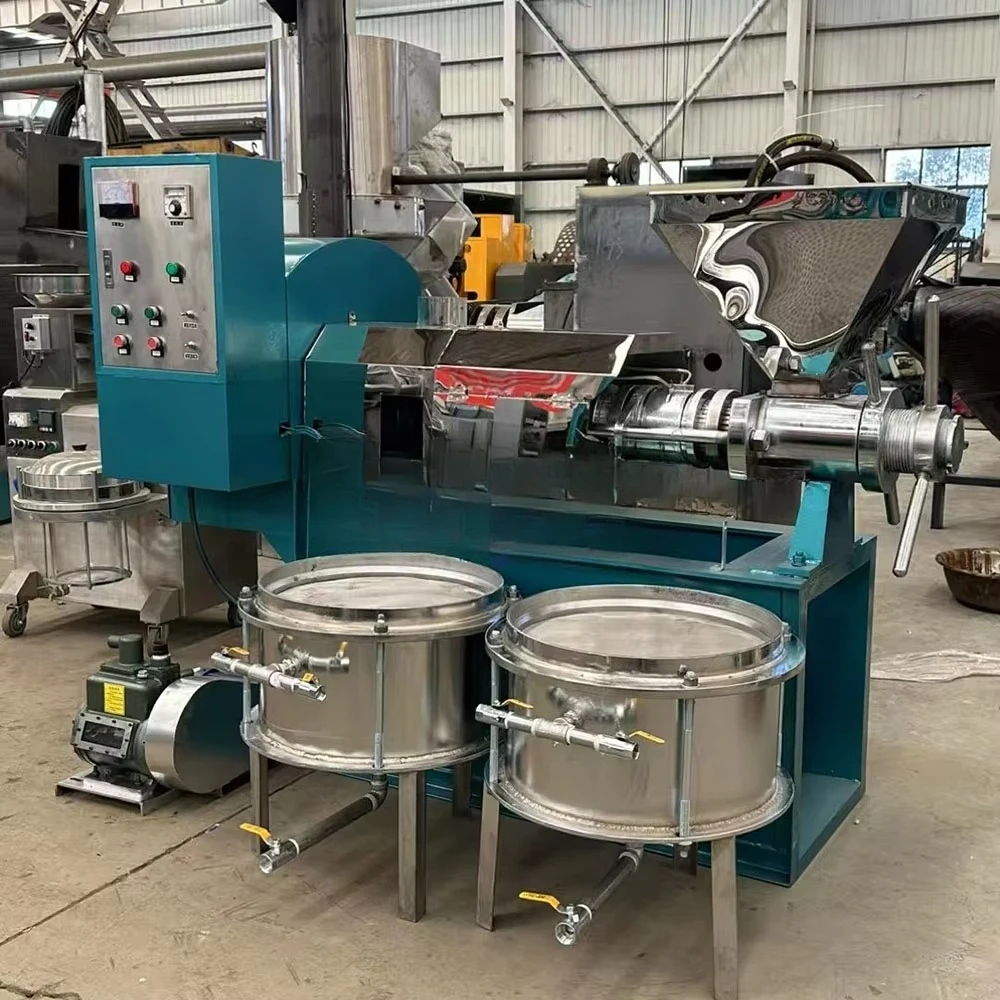 Automatic Screw Oil Press Machine Cold Hot Pressing Commercial Oil Expeller for Peanut Sunflower Rapeseed Sesame Soybean