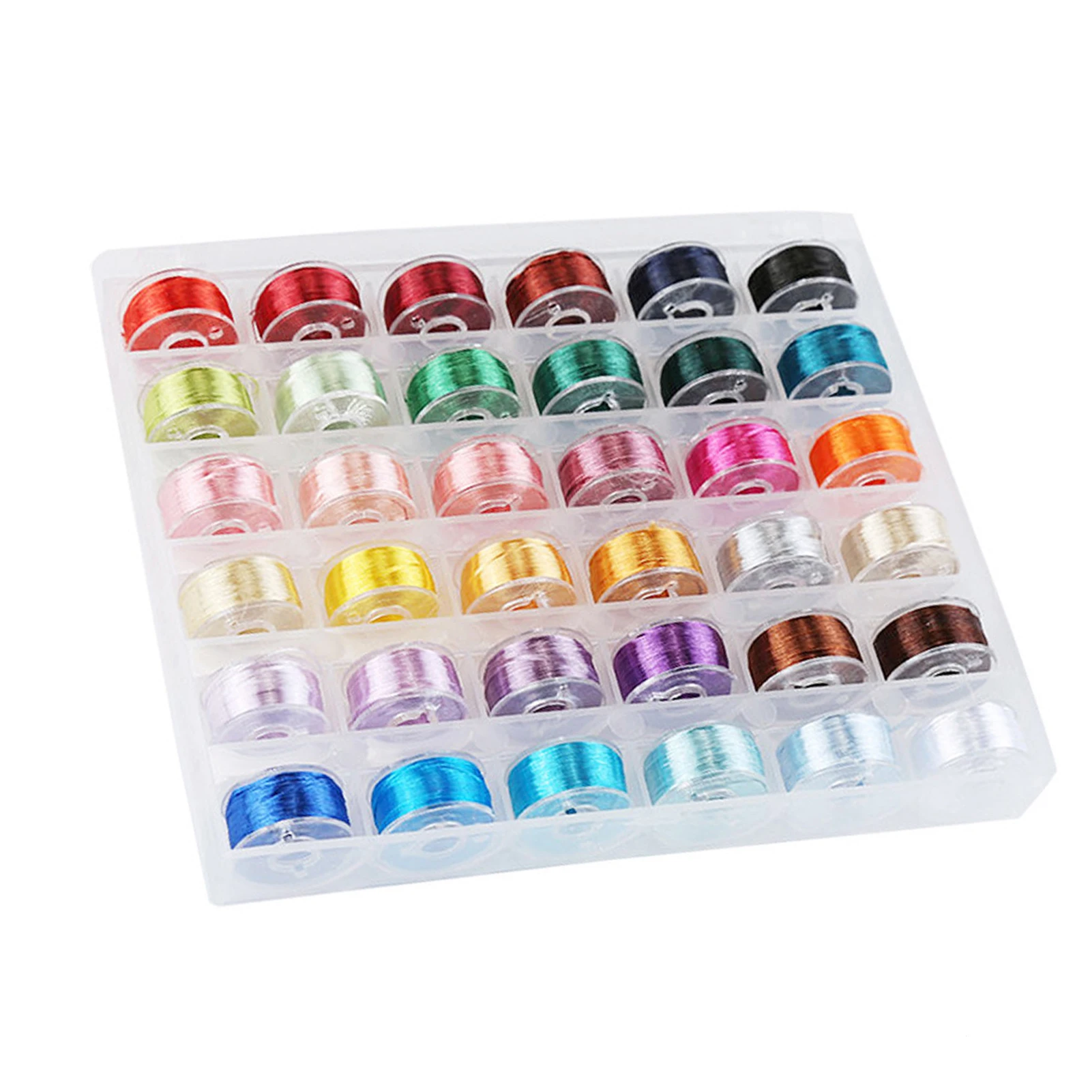 36pcs Home Convenient Easy To Store Sewing Machine Handwork Daily With Storage Box Bobbin Thread Practical Pre Wound Gift