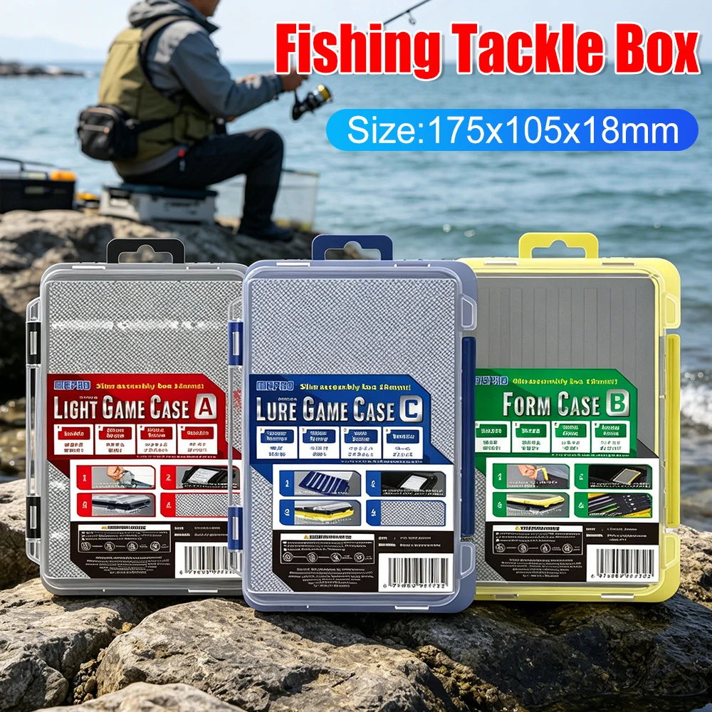 Universal Bead Hook Holder Waterproof Bait Lure Hook Boxes Compartments Shockproof Adjustable Partition Fishing Gear Accessories