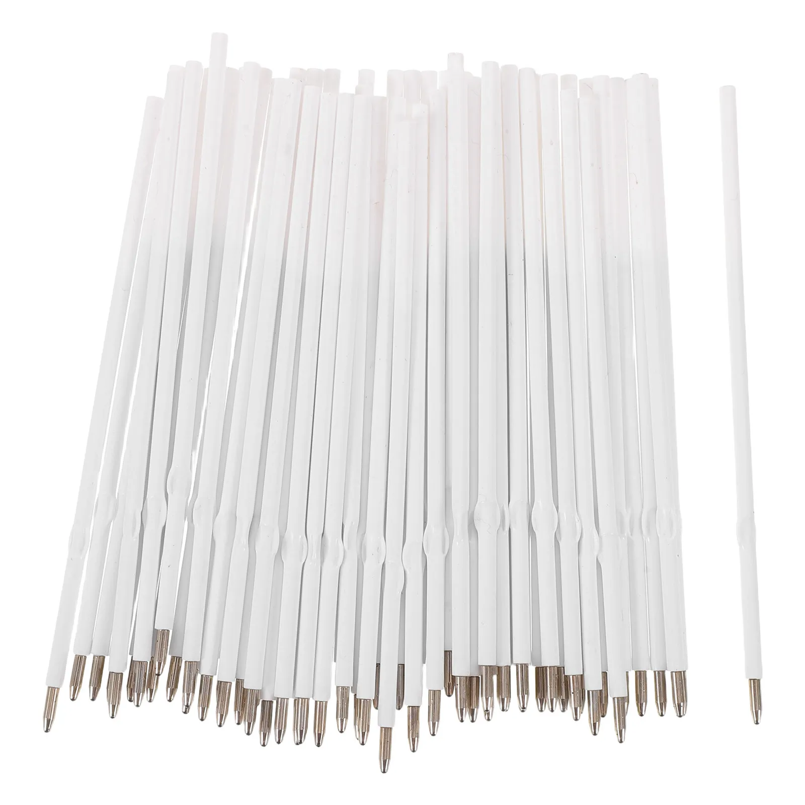 

200Pcs Ballpoint Pen Black Refill Smooth Gel Ink for Click Twist Beadable Pens Universal Writing Refills Office School Art