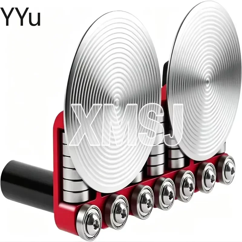 for 104mm Double Disc Metal Bending Machine 6 Bearings Sheet Metal Bender 45 Degree Bend Depth Jewelry Wire Forming Tool