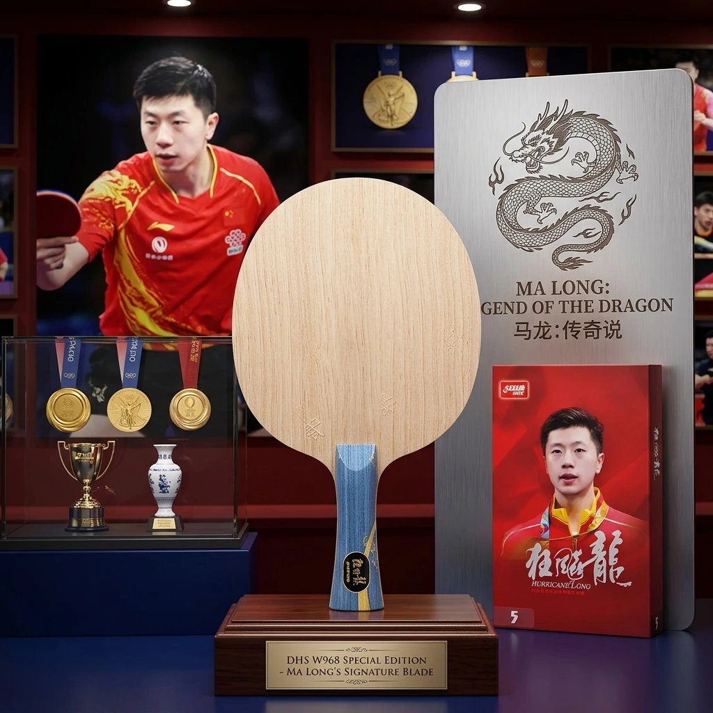 Originele DHS Hurricane Long 5 - Table Tennis Bat Butterfly recensie en prijs