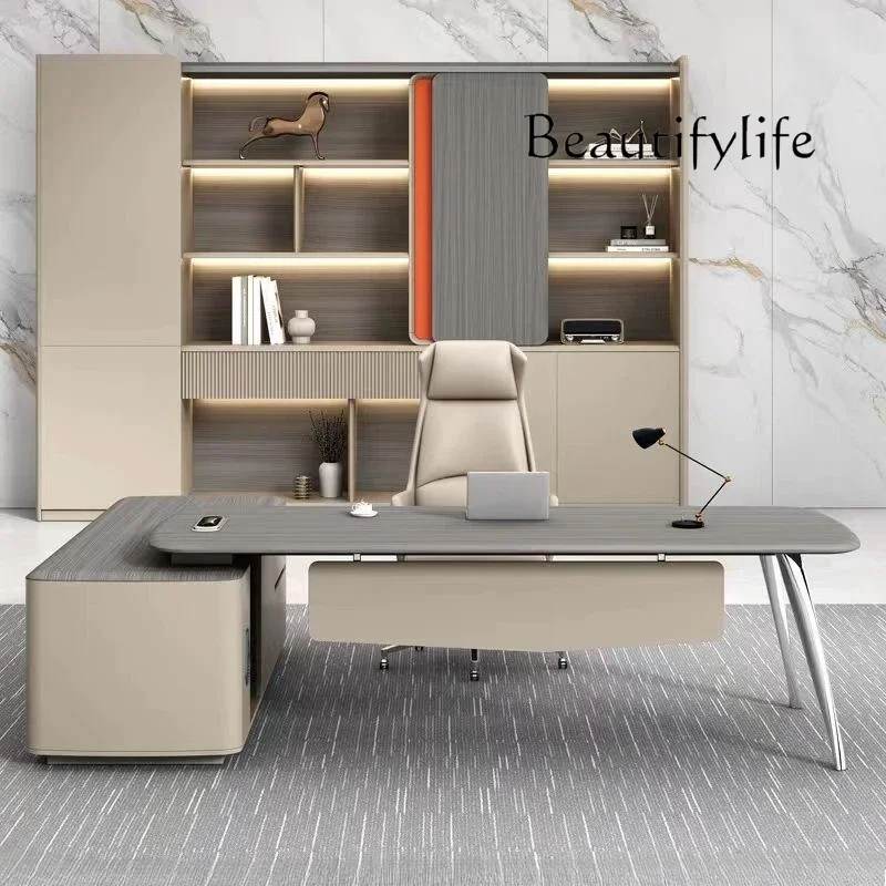 

Designer Drawer Desk Table Waterproof Study Asthetic Desk Table Reading L Shaped Escritorios Mesa Escriotorio Office Furniture