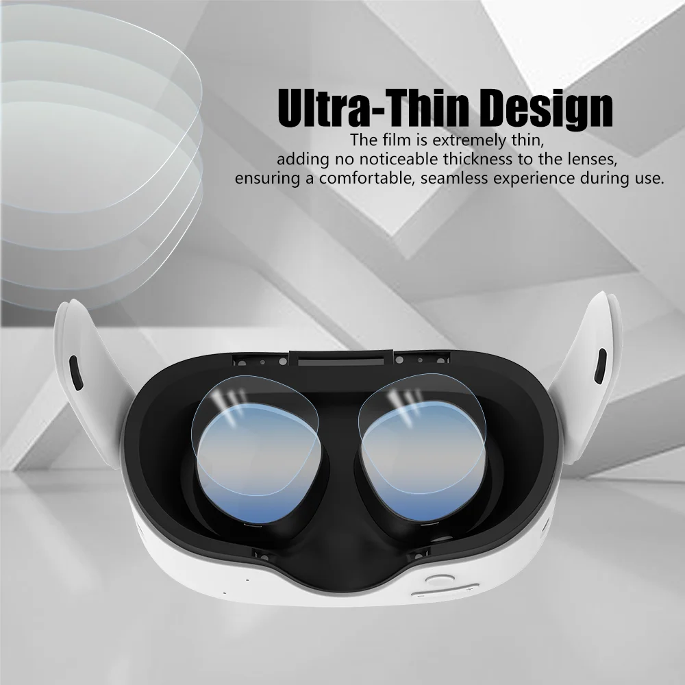VR Glasses Lens Protective Film for Meta Quest 3S Lens Film HD Clear Camera Tempered Soft TPU Film Cover