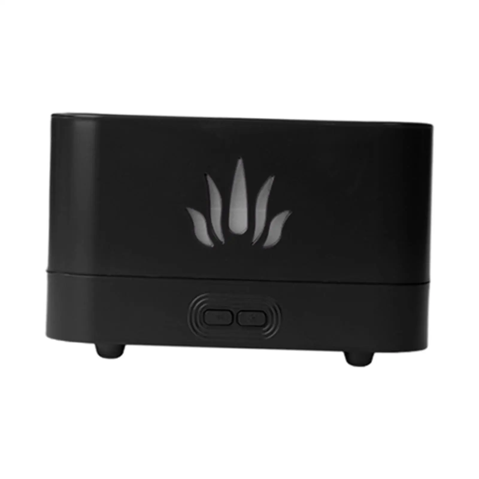 เครื่องกระจายกลิ่นหอมจากเปลวไฟขนาดกะทัดรัดพร้อมไฟป้องกันการปิดไฟเครื่องเพิ่มความชื้นขนาดเล็กสำหรับเป็นของขวัญตกแต่งบ้านในห้องนอนบนโต๊ะ