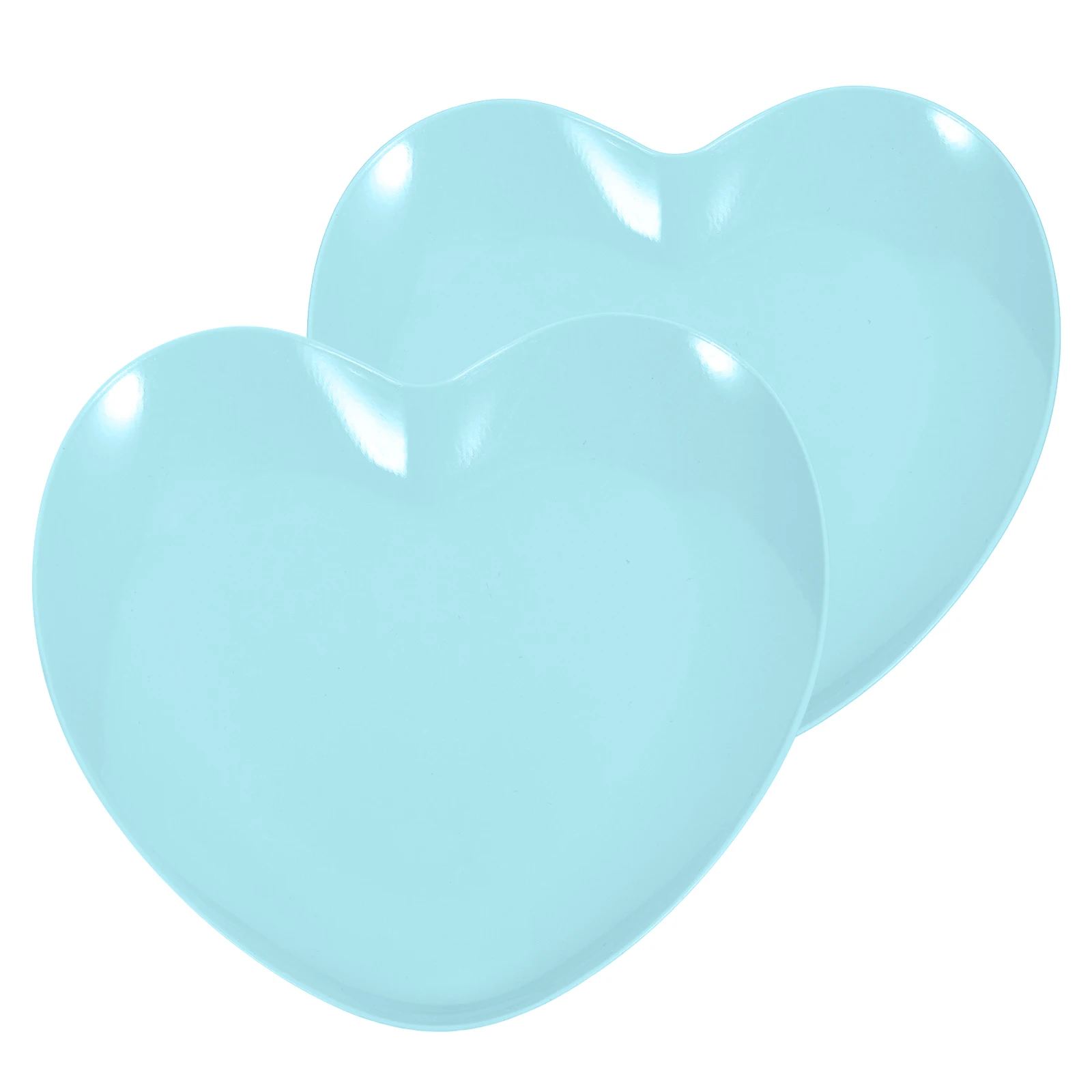 

2 Pcs Jewelry Trays Ring Display Holder Jewellery Rings for Dish Sky-blue Trinket