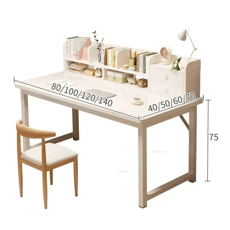 #Ergonomic Modern Desktop Computer Desk Home Office with Drawer Student Writing Spacious Gaming Table Multifunctional Wholesale