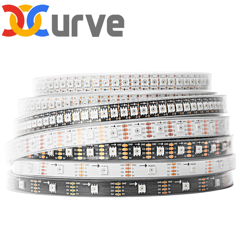 

SK9822(Similar APA102) 1m/5m Smart led pixel strip,60 leds/pixels/m,IP30/IP65/IP67,addressable DATA and CLOCK seperately DC5V