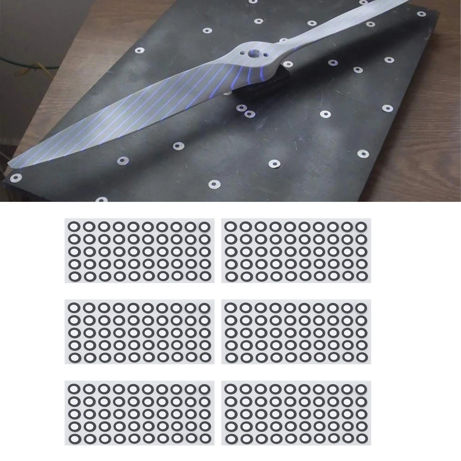 3D Scanner Marker Repeatable Adhesion Tear Resistant 3D Tracking Dot High Reflection ID 6mm OD 10mm for Automotive