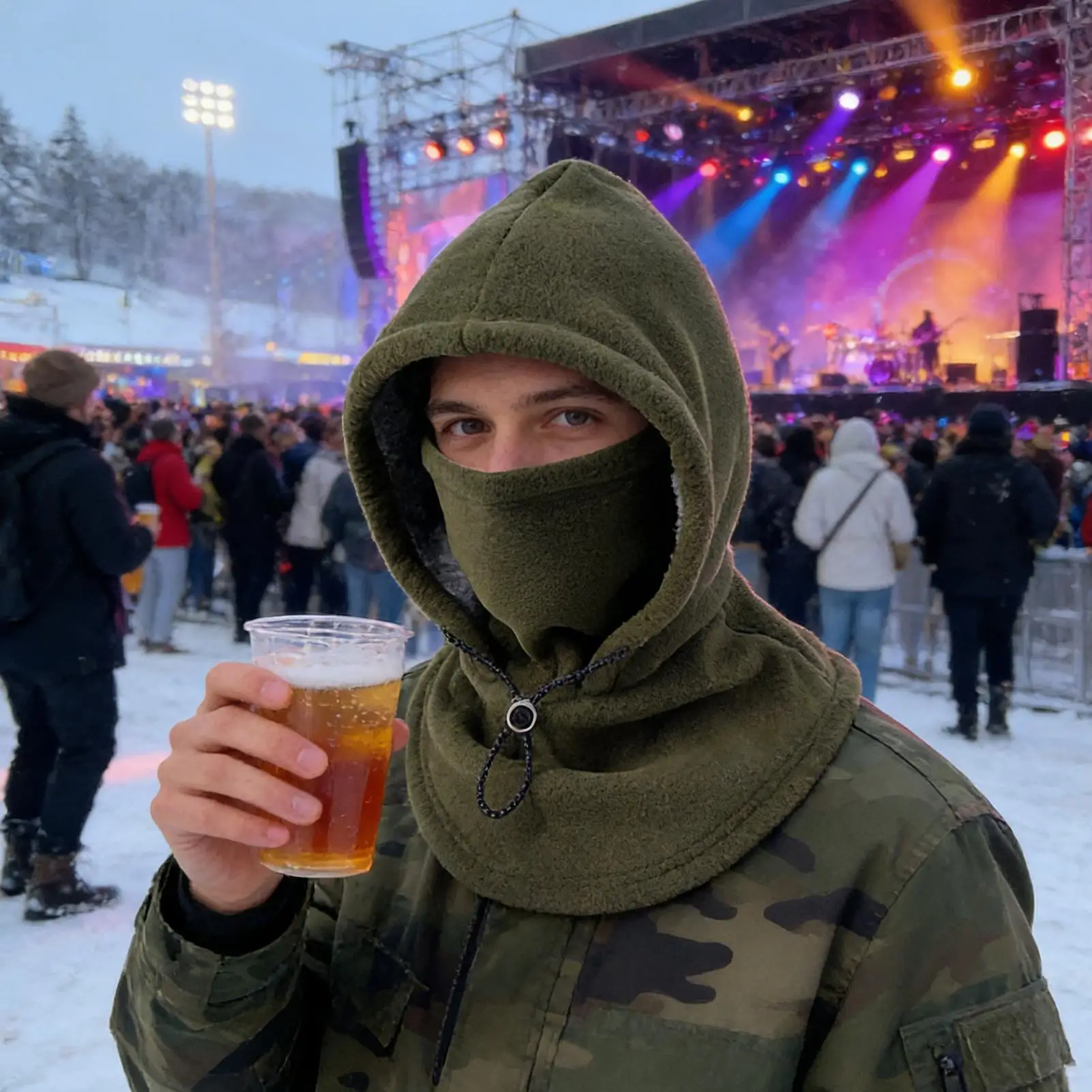 

Winter Face Cover Breathable Windproof Warm Adjustable Headwear Warm Winter Hat For Cold Weather Cycling Outdoor Work Hiking