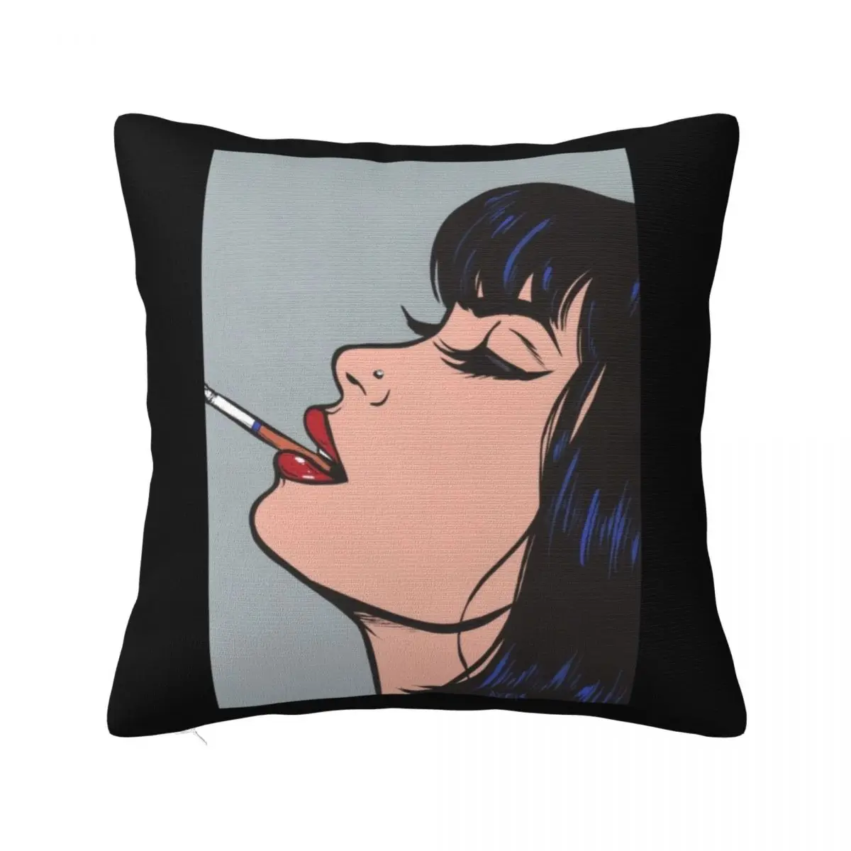 

Smoking Girl Throw Pillow Pillow Cases Decorative Sofa Covers For Living Room luxury home accessories