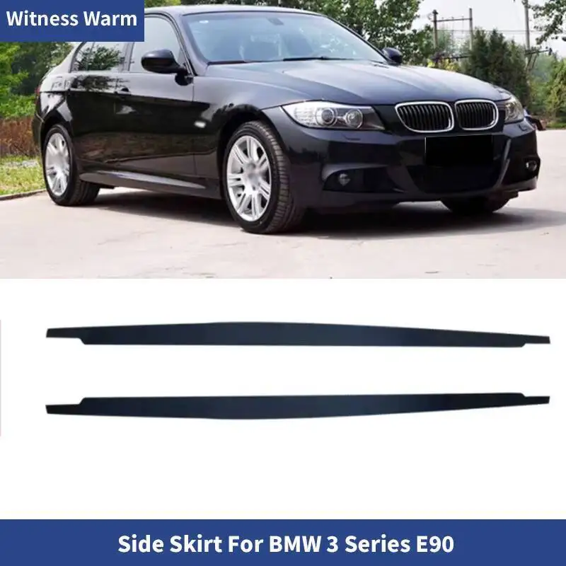 Боковые юбки из АБС-пластика, удлинитель для губ, комплекты для BMW 3 серии E90 MP style 05-12