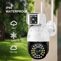 4MP 1080P V380 APP Dual Lens  PTZ IP Dome Camera AI Humanoid Detection Full Color Security CCTV Intercom Baby Monitor