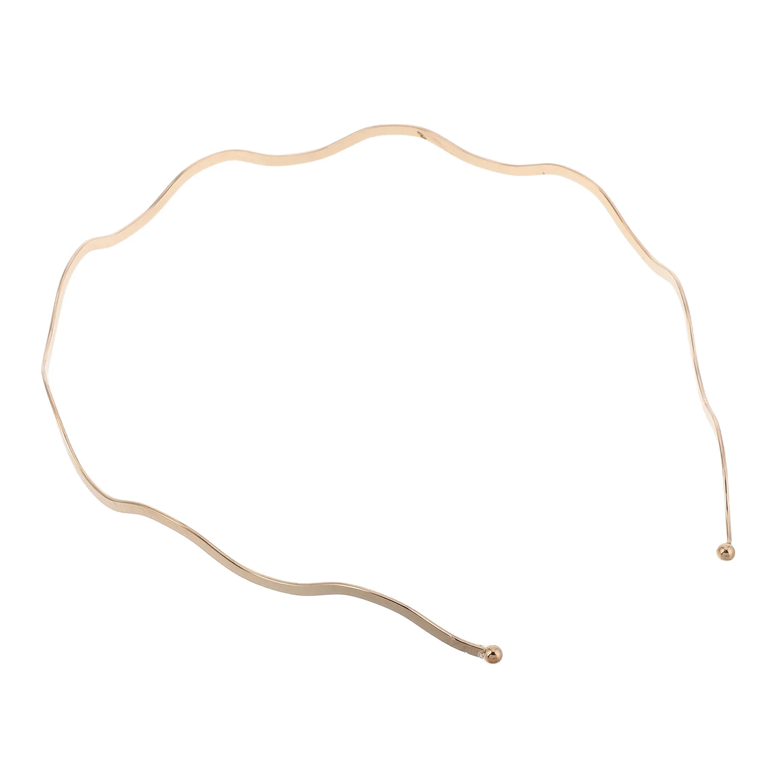 

Simple Thin Metal Wave Hairband Portable Headband for Women Short Hair Elegant Fashion Hair Accessories Daily Skin Care Headband