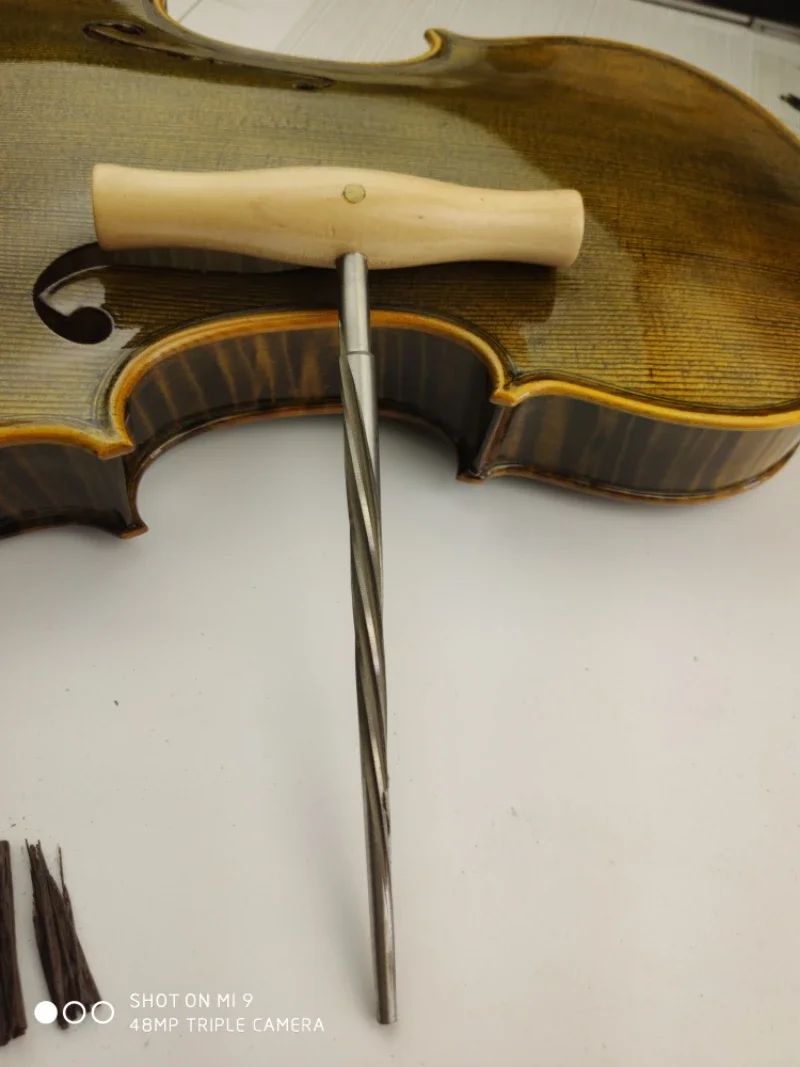 New Violin Peg Making Repair Tools Peg Hole Reamer Scroll Shaver Chamfer File For 3/4 4/4 Size Violin